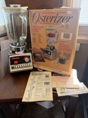 Oster Galaxie Pulse-Matic Control Panel in Black, Cream and Orange